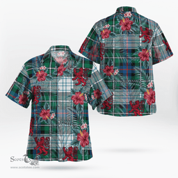 Scottish Clan MacKenzie Dress Ancient Tartan Scottish Lion Hawaiian Shirt | Tartan Plaid Shirt Scottish Plaid Tartan Plaid - ScotsTee - scotstee.com