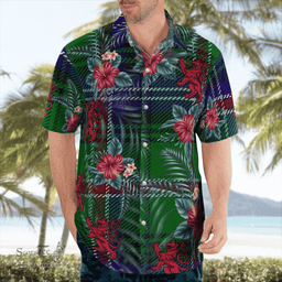 Scottish Clan Kirby Tartan Scottish Lion Hawaiian Shirt | Tartan Plaid Shirt Scottish Plaid Tartan Plaid - ScotsTee - scotstee.com