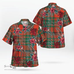 Scottish Clan MacAulay Ancient Tartan Scottish Lion Hawaiian Shirt | Tartan Plaid Shirt Scottish Plaid Tartan Plaid - ScotsTee - scotstee.com