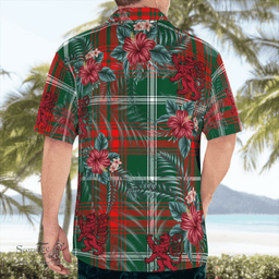 Scottish Clan Prince of Wales Tartan Scottish Lion Hawaiian Shirt | Tartan Plaid Shirt Scottish Plaid Tartan Plaid - ScotsTee - scotstee.com
