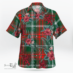 Scottish Clan Prince of Wales Tartan Scottish Lion Hawaiian Shirt | Tartan Plaid Shirt Scottish Plaid Tartan Plaid - ScotsTee - scotstee.com