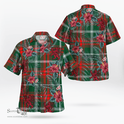 Scottish Clan Prince of Wales Tartan Scottish Lion Hawaiian Shirt | Tartan Plaid Shirt Scottish Plaid Tartan Plaid - ScotsTee - scotstee.com
