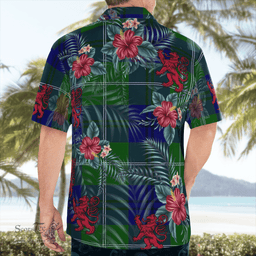 Scottish Clan Oliphant Modern Tartan Scottish Lion Hawaiian Shirt | Tartan Plaid Shirt Scottish Plaid Tartan Plaid - ScotsTee - scotstee.com