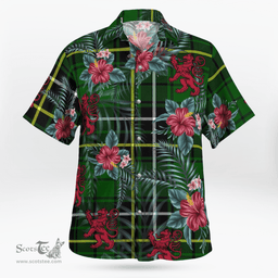 Scottish Clan MacAlpin Modern Tartan Scottish Lion Hawaiian Shirt | Tartan Plaid Shirt Scottish Plaid Tartan Plaid - ScotsTee - scotstee.com