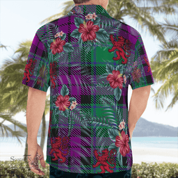 Scottish Clan MacArthur ??? Milton Tartan Scottish Lion Hawaiian Shirt | Tartan Plaid Shirt Scottish Plaid Tartan Plaid - ScotsTee - scotstee.com