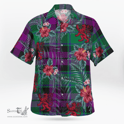 Scottish Clan MacArthur ??? Milton Tartan Scottish Lion Hawaiian Shirt | Tartan Plaid Shirt Scottish Plaid Tartan Plaid - ScotsTee - scotstee.com