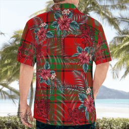 Scottish Clan Maxwell Tartan Scottish Lion Hawaiian Shirt | Tartan Plaid Shirt Scottish Plaid Tartan Plaid - ScotsTee - scotstee.com