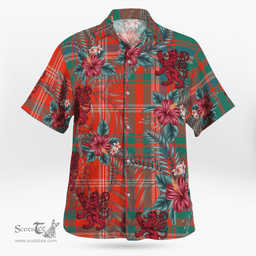 Scottish Clan MacDougall Ancient Tartan Scottish Lion Hawaiian Shirt | Tartan Plaid Shirt Scottish Plaid Tartan Plaid - ScotsTee - scotstee.com