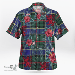 Scottish Clan Ogilvie Hunting Modern Tartan Scottish Lion Hawaiian Shirt | Tartan Plaid Shirt Scottish Plaid Tartan Plaid - ScotsTee - scotstee.com