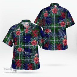Scottish Clan Meldrum Forbes Tartan Scottish Lion Hawaiian Shirt | Tartan Plaid Shirt Scottish Plaid Tartan Plaid - ScotsTee - scotstee.com