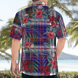 Scottish Clan MacDonald Dress Modern Tartan Scottish Lion Hawaiian Shirt | Tartan Plaid Shirt Scottish Plaid Tartan Plaid - ScotsTee - scotstee.com