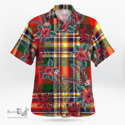 Scottish Clan MacGill Modern Tartan Scottish Lion Hawaiian Shirt | Tartan Plaid Shirt Scottish Plaid Tartan Plaid - ScotsTee - scotstee.com