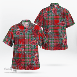 Scottish Clan MacBain Tartan Scottish Lion Hawaiian Shirt | Tartan Plaid Shirt Scottish Plaid Tartan Plaid - ScotsTee - scotstee.com