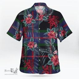 Scottish Clan Nairn Tartan Scottish Lion Hawaiian Shirt | Tartan Plaid Shirt Scottish Plaid Tartan Plaid - ScotsTee - scotstee.com