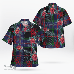 Scottish Clan Nairn Tartan Scottish Lion Hawaiian Shirt | Tartan Plaid Shirt Scottish Plaid Tartan Plaid - ScotsTee - scotstee.com
