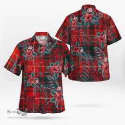 Scottish Clan Munro Modern 1 Tartan Scottish Lion Hawaiian Shirt | Tartan Plaid Shirt Scottish Plaid Tartan Plaid - ScotsTee - scotstee.com