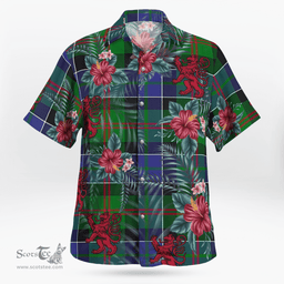 Scottish Clan Paterson Tartan Scottish Lion Hawaiian Shirt | Tartan Plaid Shirt Scottish Plaid Tartan Plaid - ScotsTee - scotstee.com