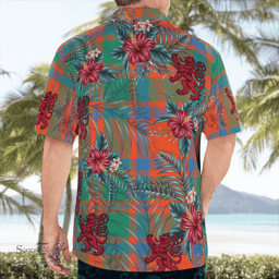 Scottish Clan MacKintosh Ancient Tartan Scottish Lion Hawaiian Shirt | Tartan Plaid Shirt Scottish Plaid Tartan Plaid - ScotsTee - scotstee.com