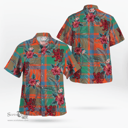 Scottish Clan MacKintosh Ancient Tartan Scottish Lion Hawaiian Shirt | Tartan Plaid Shirt Scottish Plaid Tartan Plaid - ScotsTee - scotstee.com