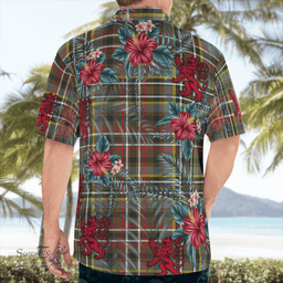 Scottish Clan Scott Green Weathered Tartan Scottish Lion Hawaiian Shirt | Tartan Plaid Shirt Scottish Plaid Tartan Plaid - ScotsTee - scotstee.com
