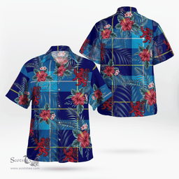Scottish Clan McKerrell Tartan Scottish Lion Hawaiian Shirt | Tartan Plaid Shirt Scottish Plaid Tartan Plaid - ScotsTee - scotstee.com