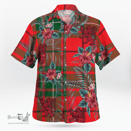 Scottish Clan MacAulay Modern Tartan Scottish Lion Hawaiian Shirt | Tartan Plaid Shirt Scottish Plaid Tartan Plaid - ScotsTee - scotstee.com