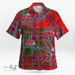 Scottish Clan MacDougall Modern Tartan Scottish Lion Hawaiian Shirt | Tartan Plaid Shirt Scottish Plaid Tartan Plaid - ScotsTee - scotstee.com