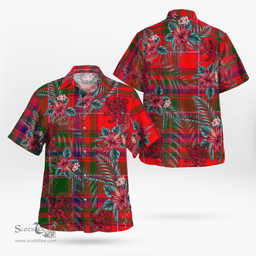 Scottish Clan MacDougall Modern Tartan Scottish Lion Hawaiian Shirt | Tartan Plaid Shirt Scottish Plaid Tartan Plaid - ScotsTee - scotstee.com