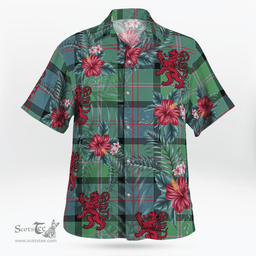 Scottish Clan MacThomas Ancient Tartan Scottish Lion Hawaiian Shirt | Tartan Plaid Shirt Scottish Plaid Tartan Plaid - ScotsTee - scotstee.com