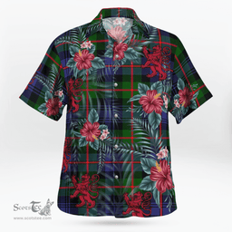 Scottish Clan Murray of Atholl Modern Tartan Scottish Lion Hawaiian Shirt | Tartan Plaid Shirt Scottish Plaid Tartan Plaid - ScotsTee - scotstee.com