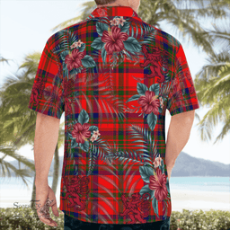 Scottish Clan Matheson Modern Tartan Scottish Lion Hawaiian Shirt | Tartan Plaid Shirt Scottish Plaid Tartan Plaid - ScotsTee - scotstee.com