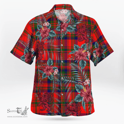 Scottish Clan Matheson Modern Tartan Scottish Lion Hawaiian Shirt | Tartan Plaid Shirt Scottish Plaid Tartan Plaid - ScotsTee - scotstee.com