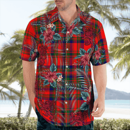Scottish Clan Matheson Modern Tartan Scottish Lion Hawaiian Shirt | Tartan Plaid Shirt Scottish Plaid Tartan Plaid - ScotsTee - scotstee.com