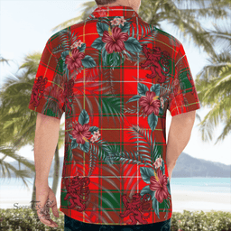 Scottish Clan MacPhee Modern Tartan Scottish Lion Hawaiian Shirt | Tartan Plaid Shirt Scottish Plaid Tartan Plaid - ScotsTee - scotstee.com