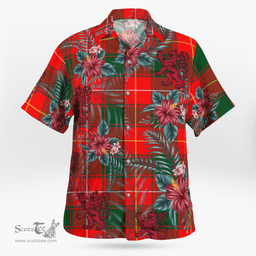 Scottish Clan MacPhee Modern Tartan Scottish Lion Hawaiian Shirt | Tartan Plaid Shirt Scottish Plaid Tartan Plaid - ScotsTee - scotstee.com