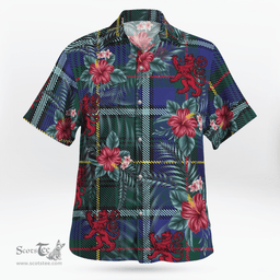 Scottish Clan MacInnes Modern Tartan Scottish Lion Hawaiian Shirt | Tartan Plaid Shirt Scottish Plaid Tartan Plaid - ScotsTee - scotstee.com