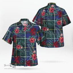 Scottish Clan MacInnes Modern Tartan Scottish Lion Hawaiian Shirt | Tartan Plaid Shirt Scottish Plaid Tartan Plaid - ScotsTee - scotstee.com