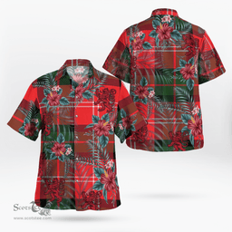Scottish Clan Nesbitt Modern Tartan Scottish Lion Hawaiian Shirt | Tartan Plaid Shirt Scottish Plaid Tartan Plaid - ScotsTee - scotstee.com