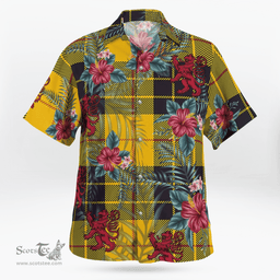 Scottish Clan MacLeod of Lewis Ancient Tartan Scottish Lion Hawaiian Shirt | Tartan Plaid Shirt Scottish Plaid Tartan Plaid - ScotsTee - scotstee.com