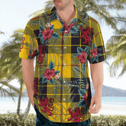 Scottish Clan MacLeod of Lewis Ancient Tartan Scottish Lion Hawaiian Shirt | Tartan Plaid Shirt Scottish Plaid Tartan Plaid - ScotsTee - scotstee.com