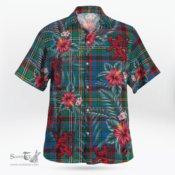 Scottish Clan Nicolson Hunting Ancient Tartan Scottish Lion Hawaiian Shirt | Tartan Plaid Shirt Scottish Plaid Tartan Plaid - ScotsTee - scotstee.com
