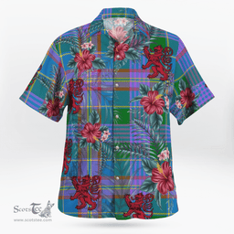 Scottish Clan Ralston Tartan Scottish Lion Hawaiian Shirt | Tartan Plaid Shirt Scottish Plaid Tartan Plaid - ScotsTee - scotstee.com