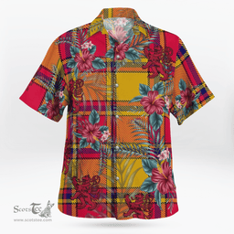 Scottish Clan Scrymgeour Tartan Scottish Lion Hawaiian Shirt | Tartan Plaid Shirt Scottish Plaid Tartan Plaid - ScotsTee - scotstee.com