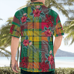 Scottish Clan MacMillan Old Ancient Tartan Scottish Lion Hawaiian Shirt | Tartan Plaid Shirt Scottish Plaid Tartan Plaid - ScotsTee - scotstee.com