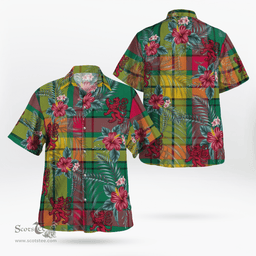 Scottish Clan MacMillan Old Ancient Tartan Scottish Lion Hawaiian Shirt | Tartan Plaid Shirt Scottish Plaid Tartan Plaid - ScotsTee - scotstee.com