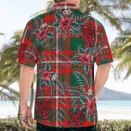 Scottish Clan Princess Margaret Tartan Scottish Lion Hawaiian Shirt | Tartan Plaid Shirt Scottish Plaid Tartan Plaid - ScotsTee - scotstee.com