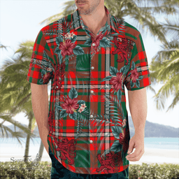 Scottish Clan Princess Margaret Tartan Scottish Lion Hawaiian Shirt | Tartan Plaid Shirt Scottish Plaid Tartan Plaid - ScotsTee - scotstee.com