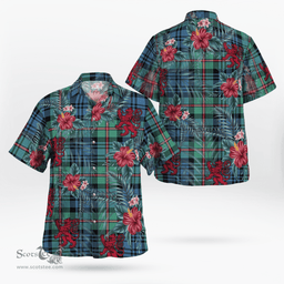 Scottish Clan MacKinlay Ancient Tartan Scottish Lion Hawaiian Shirt | Tartan Plaid Shirt Scottish Plaid Tartan Plaid - ScotsTee - scotstee.com