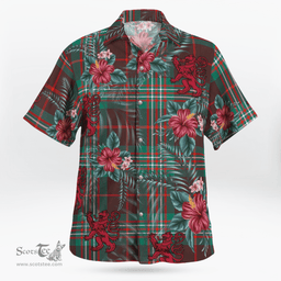 Scottish Clan Scott Brown Ancient Tartan Scottish Lion Hawaiian Shirt | Tartan Plaid Shirt Scottish Plaid Tartan Plaid - ScotsTee - scotstee.com