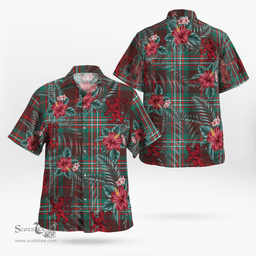 Scottish Clan Scott Brown Ancient Tartan Scottish Lion Hawaiian Shirt | Tartan Plaid Shirt Scottish Plaid Tartan Plaid - ScotsTee - scotstee.com